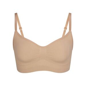 SKIMS Tan Seamless Sculpt Bralette with Adjustable Straps